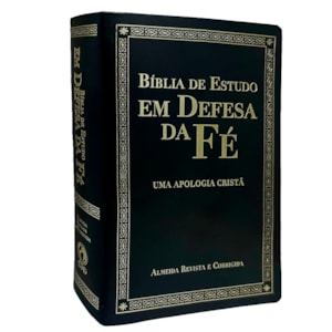 Bíblia de Estudo em Defesa da Fé | ARC | Luxo Preta