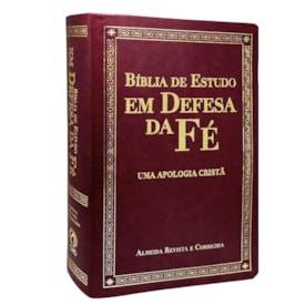 Bíblia de Estudo em Defesa da Fé | ARC | Luxo Vinho