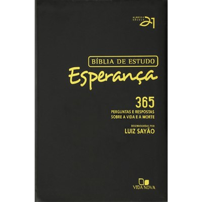 Bíblia de Estudo Esperança | A21 | Letra Normal | Capa Preta
