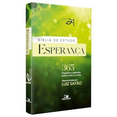 Bíblia de Estudo Esperança | Almeida Século 21 | Letra Normal | Verde luzes