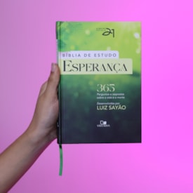 Segunda imagem do produto Bíblia de Estudo Esperança | Almeida Século 21 | Letra Normal | Verde luzes