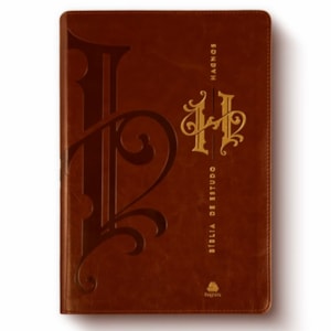 Bíblia de Estudo Hagnos | King James | Capa Luxo Marrom