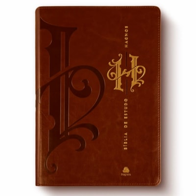 Bíblia de Estudo Hagnos | King James | Capa Luxo Marrom