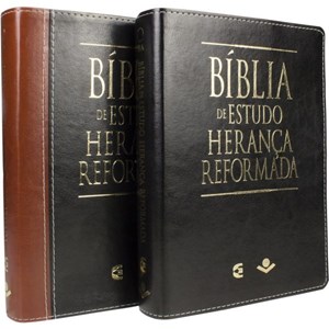 Bíblia de Estudo Herança Reformada | Letra Normal | ARA | Capa Couro e Marrom