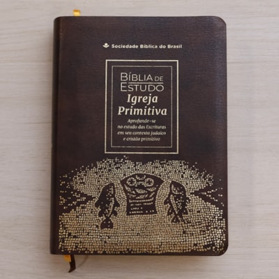 Segunda imagem do produto Bíblia de Estudo Igreja Primitiva | NAA | Capa Luxo Marrom