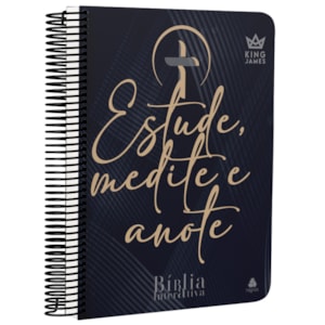 Bíblia de Estudo Interativa | KJC | Letra Normal | Capa Dura Espiral Tradição