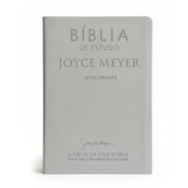 Bíblia De Estudo Joyce Meyer | NVI | Letra Grande | Capa Cinza