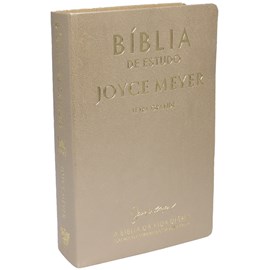 Bíblia De Estudo Joyce Meyer | NVI | Letra Grande | Capa Luxo Dourada