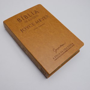 Bíblia De Estudo Joyce Meyer | NVI | Letra Grande | Capa Luxo Mostarda