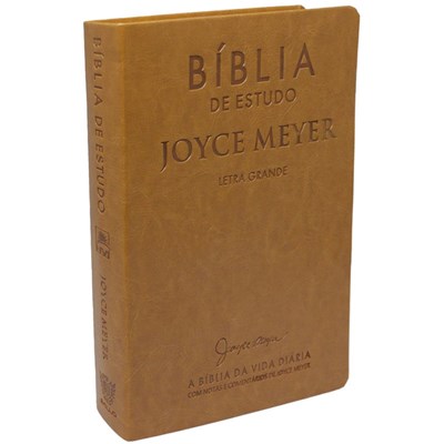 Segunda imagem do produto Bíblia De Estudo Joyce Meyer | NVI | Letra Grande | Capa Luxo Mostarda
