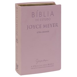 Bíblia De Estudo Joyce Meyer | NVI | Letra Grande | Capa Luxo Nude