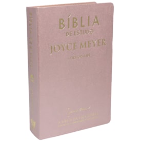 Bíblia De Estudo Joyce Meyer | NVI | Letra Grande | Capa Luxo Rosa