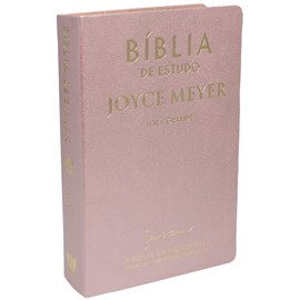 Bíblia De Estudo Joyce Meyer | NVI | Letra Grande | Capa Luxo Rosa