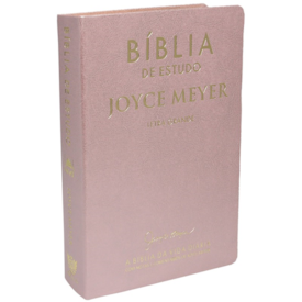 Segunda imagem do produto Bíblia De Estudo Joyce Meyer | NVI | Letra Grande | Capa Luxo Rosa