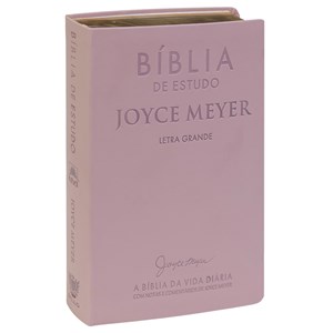 Bíblia De Estudo Joyce Meyer | NVI | Letra Grande | Capa Luxo Salmão