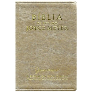 Bíblia De Estudo Joyce Meyer | NVI | Letra Média | Capa Dourada