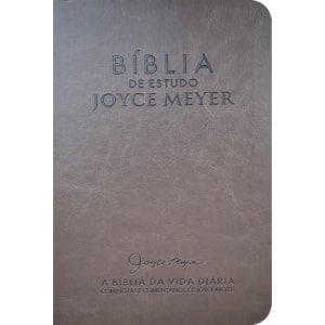 Bíblia De Estudo Joyce Meyer | NVI | Letra Média | Capa Marrom Claro