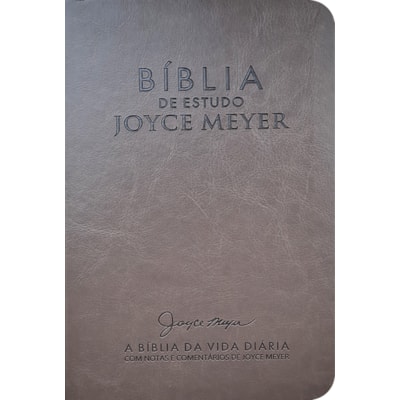 Bíblia De Estudo Joyce Meyer | NVI | Letra Média | Capa Marrom Claro