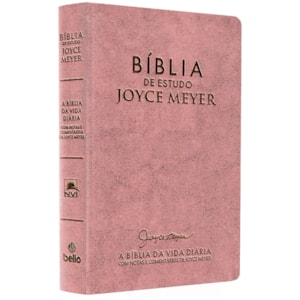 Bíblia De Estudo Joyce Meyer | NVI | Letra Média | Capa Rosa