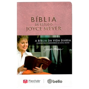 Segunda imagem do produto Bíblia De Estudo Joyce Meyer | NVI | Letra Média | Capa Rosa