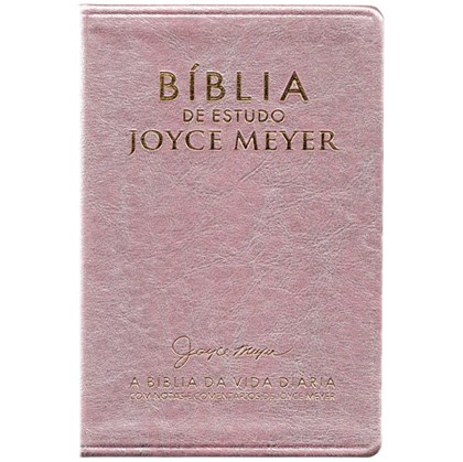 Bíblia De Estudo Joyce Meyer | NVI | Letra Média | Capa Rosa