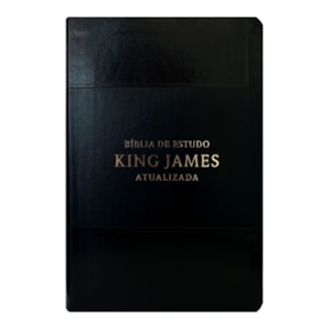 Bíblia de Estudo |  King James Atualizada | Full Color | Capa PU |  Preta