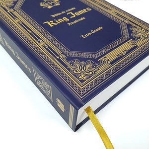 Bíblia de Estudo King James Atualizada| KJA | Letra Grande | Capa Dura Azul