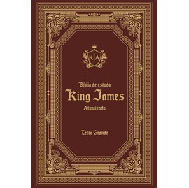 Bíblia de Estudo King James Atualizada | KJA | Letra Grande | Capa Dura Vinho