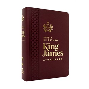 Bíblia de Estudo King James | KJA Letra Grande | Vinho