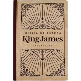 Bíblia de Estudo King James | KJA Letra Grande | Vinho e Bege