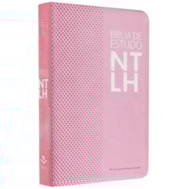 Bíblia de Estudo | Letra Normal | NTLH | Capa Luxo Rosa Nobre