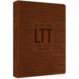 Bíblia de Estudo Literal do Texto Tradicional | LTT | Capa Luxo Marrom