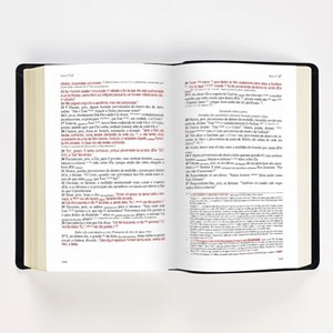 Bíblia de Estudo Literal do Texto Tradicional | LTT | Capa Luxo Preta