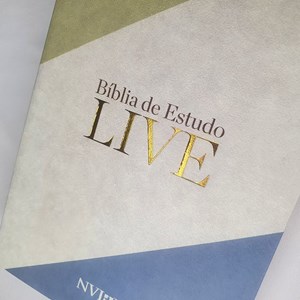 Bíblia de Estudo LIVE | NVI | Letra Média | Capa Luxo Live Flow