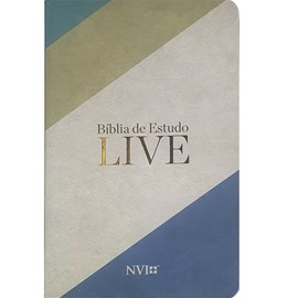 Bíblia de Estudo LIVE | NVI | Letra Média | Capa Luxo Live Flow