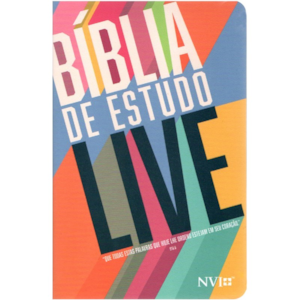Bíblia de Estudo LIVE | NVI | Letra Média | Capa Luxo Live Tone