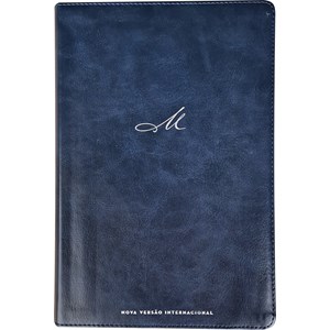 Bíblia De Estudo MacArthur | NVI | Letra Normal | Capa Luxo Azul