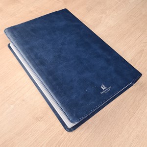 Bíblia De Estudo MacArthur | NVI | Letra Normal | Capa Luxo Azul