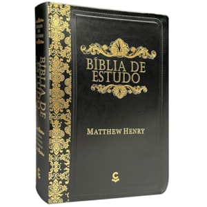 Bíblia de Estudo Matthew Henry | Letra Normal | ARC | Capa Preta Luxo