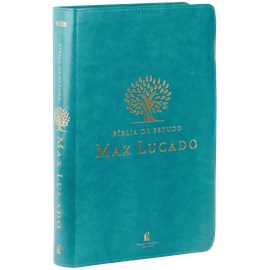 Bíblia de Estudo Max Lucado | NAA | Leitura Perfeita | Capa Luxo Verde