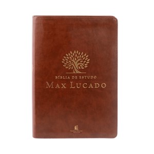 Bíblia de Estudo Max Lucado | NVI | Leitura Perfeita | Capa Luxo Marrom