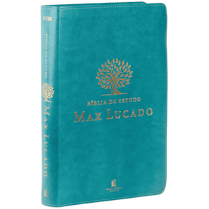 Bíblia de Estudo Max Lucado | NVI | Leitura Perfeita | Capa Luxo Verde