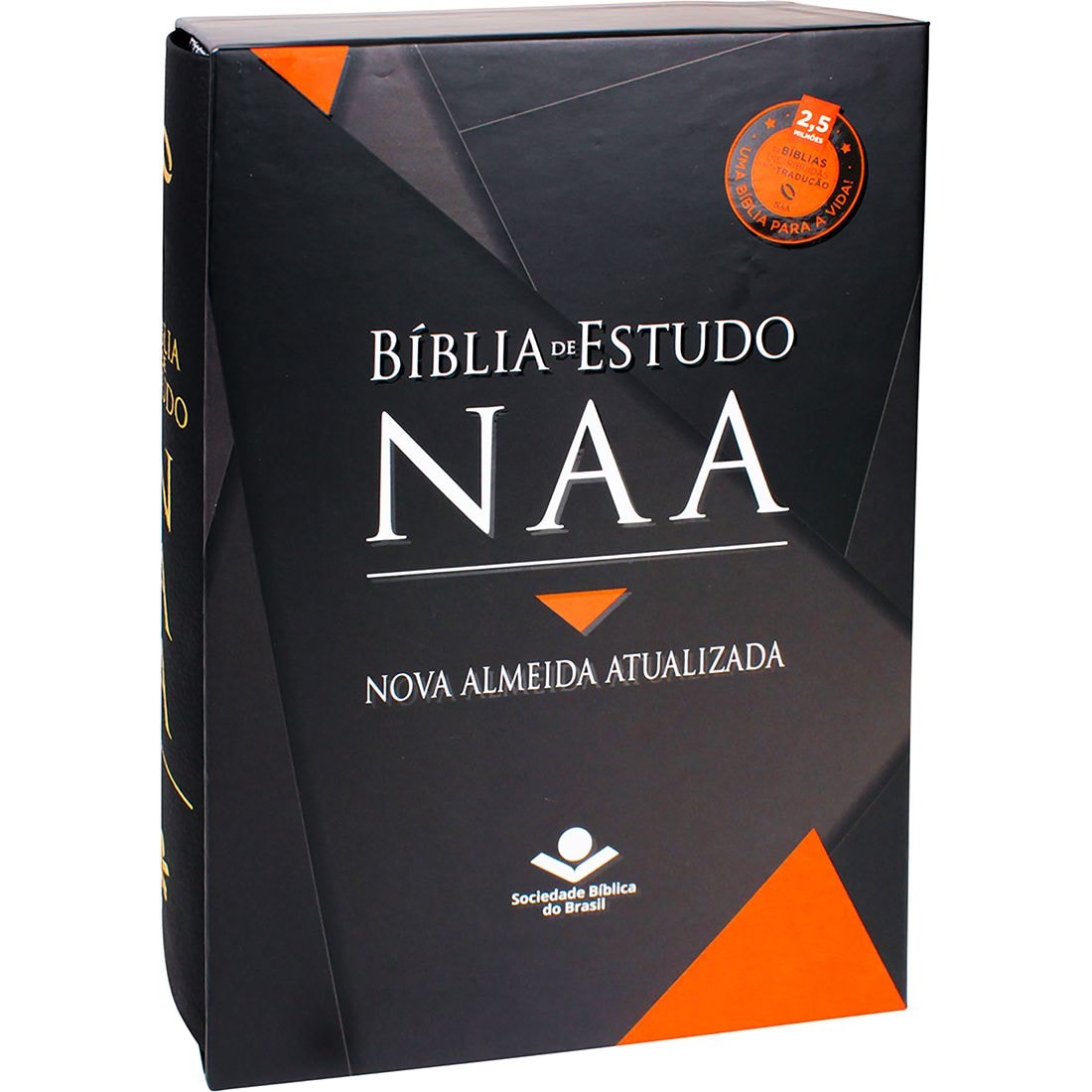 Bíblia De Estudo | NAA | Letra Normal | Capa Couro Legítimo