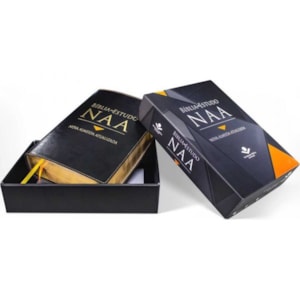 Segunda imagem do produto Bíblia de Estudo NAA | Letra Normal | Capa Luxo Preta