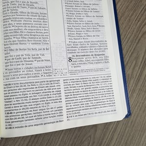 Bíblia de Estudo | NVI | Letra Normal | Capa Luxo Azul