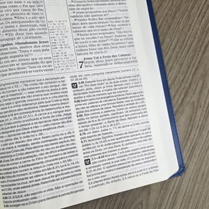 Bíblia de Estudo | NVI | Letra Normal | Capa Luxo Azul