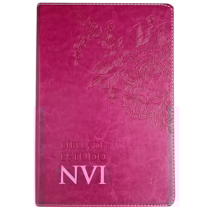 Bíblia de Estudo | NVI | Letra Normal | Capa Luxo Pink
