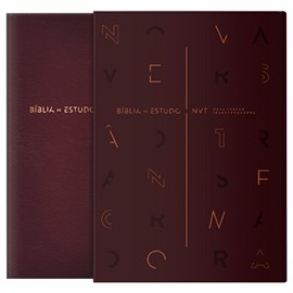 Bíblia de Estudo  NVT | Capa Luxo Vinho
