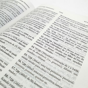 Bíblia de Estudo Palavras Chave | Letra Normal | ARC | Marrom Claro/Escuro