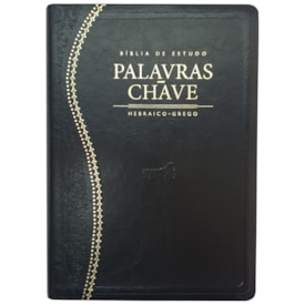 Bíblia de Estudo Palavras Chave | Letra Normal | ARC | Preto e Dourado